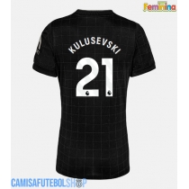 Camisa de time de futebol Tottenham Hotspur Dejan Kulusevski #21 Replicas 2º Equipamento Feminina 2025-26 Manga Curta